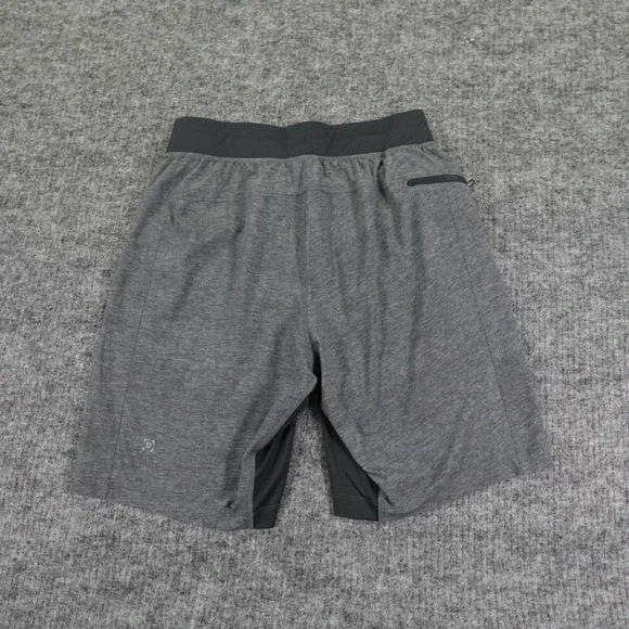 Lululemon T.H.E. Short Linerless Mens Small Gray Heather‎ Athletic Training Gym - Picture 2 of 8